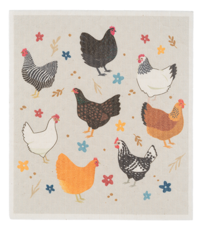 Chicken House Swedish DIshcloth