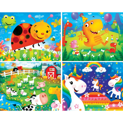 Lil Puzzler 4-Pack 48 Piece Puzzles for Kids