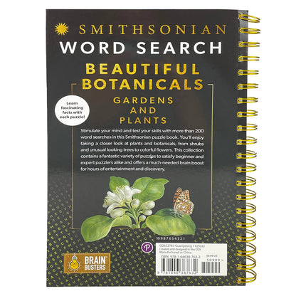 Smithsonian Botanicals Gardens and Plants Word Search Book