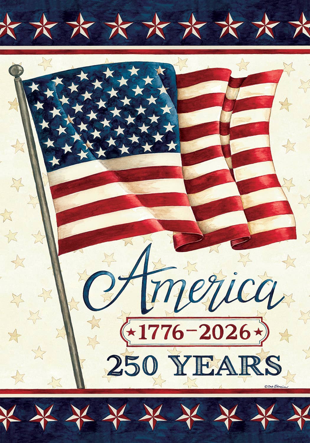 America 250 Years House Flag 28" x 40"