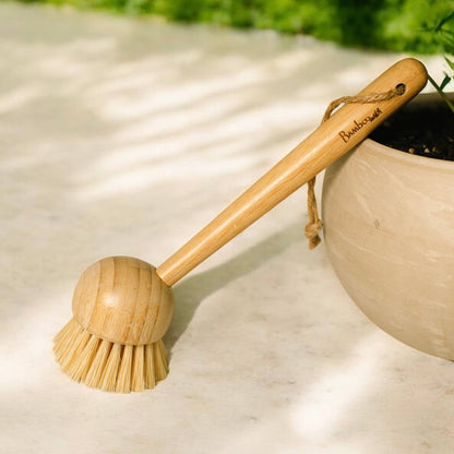 Bamboo Kitchen Dish Scrubber Brush