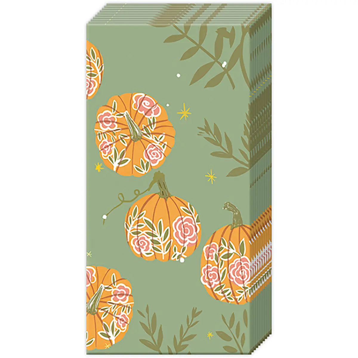 Pocket Tissue Pumpkins With Roses