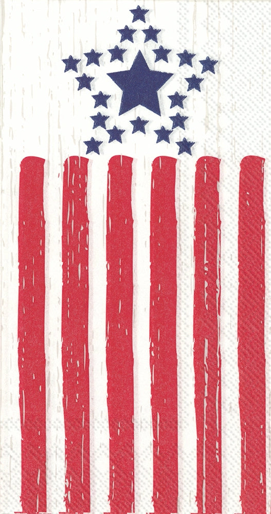 Dinner Napkins Guest Towels - Distressed Flag