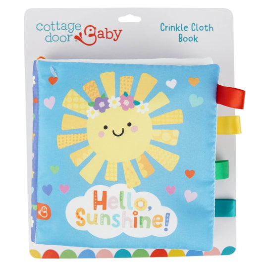 Hello, Sunshine! Cloth Book With Ribbon Tags
