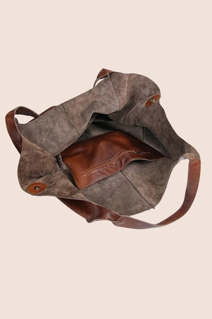 Oversize Large Capacity Soft Vegan Leather Bag