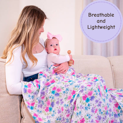 Baby Muslin Swaddle Blanket -  Field of Dreams