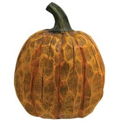 Resin Carved Pumpkin - Two Sizes, Three Color Options