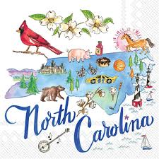 Cocktail Napkins - North Carolina