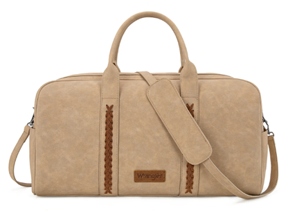 Wrangler Whipstitch Collection Duffle Bag -Tan