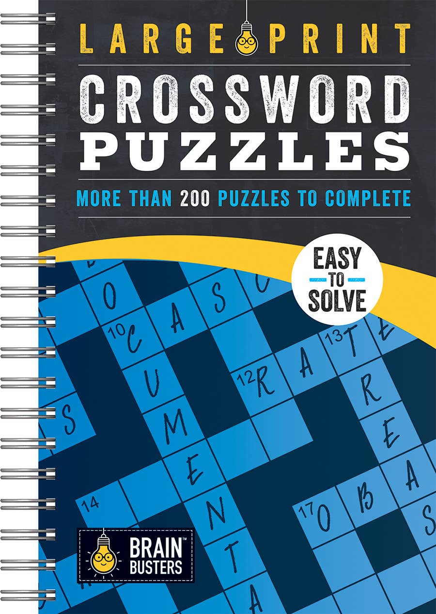 Large Print Crossword Puzzles – 200+ Puzzles for Adults