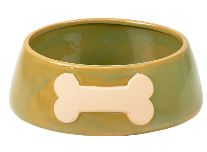 Bone Pet Bowl - Green