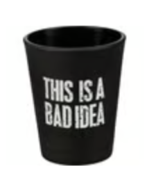 Bottoms Up, This is a Bad Idea, It's Worth a Shot - Shot Glass - 3 Options