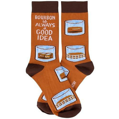Bourbon Is Always A Good Idea Socks