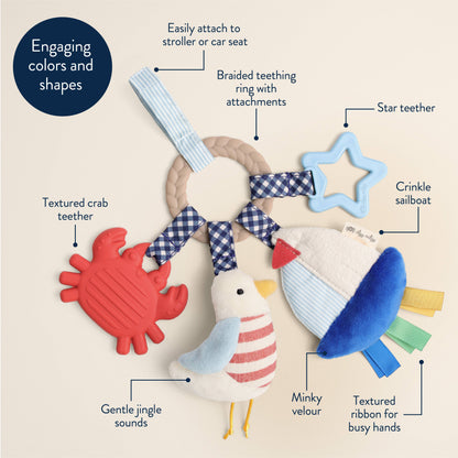Nautical Bitzy Busy Ring™ - Itzy Ritzy Teether