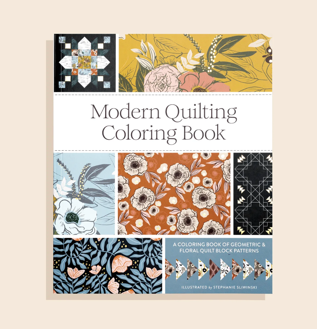 Modern Quilting Coloring Book - by Stephanie Sliwinski (Paperback)