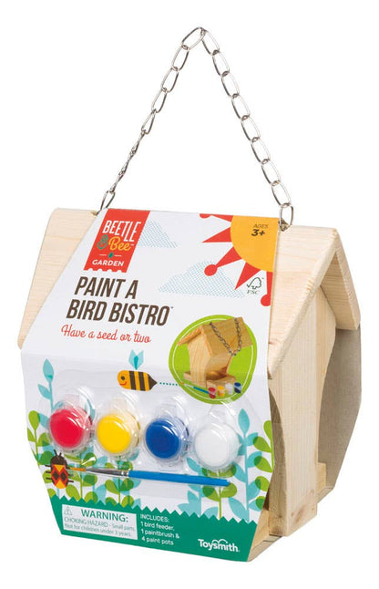 Beetle & Bee Paint A Bird House - Kids Craft Project