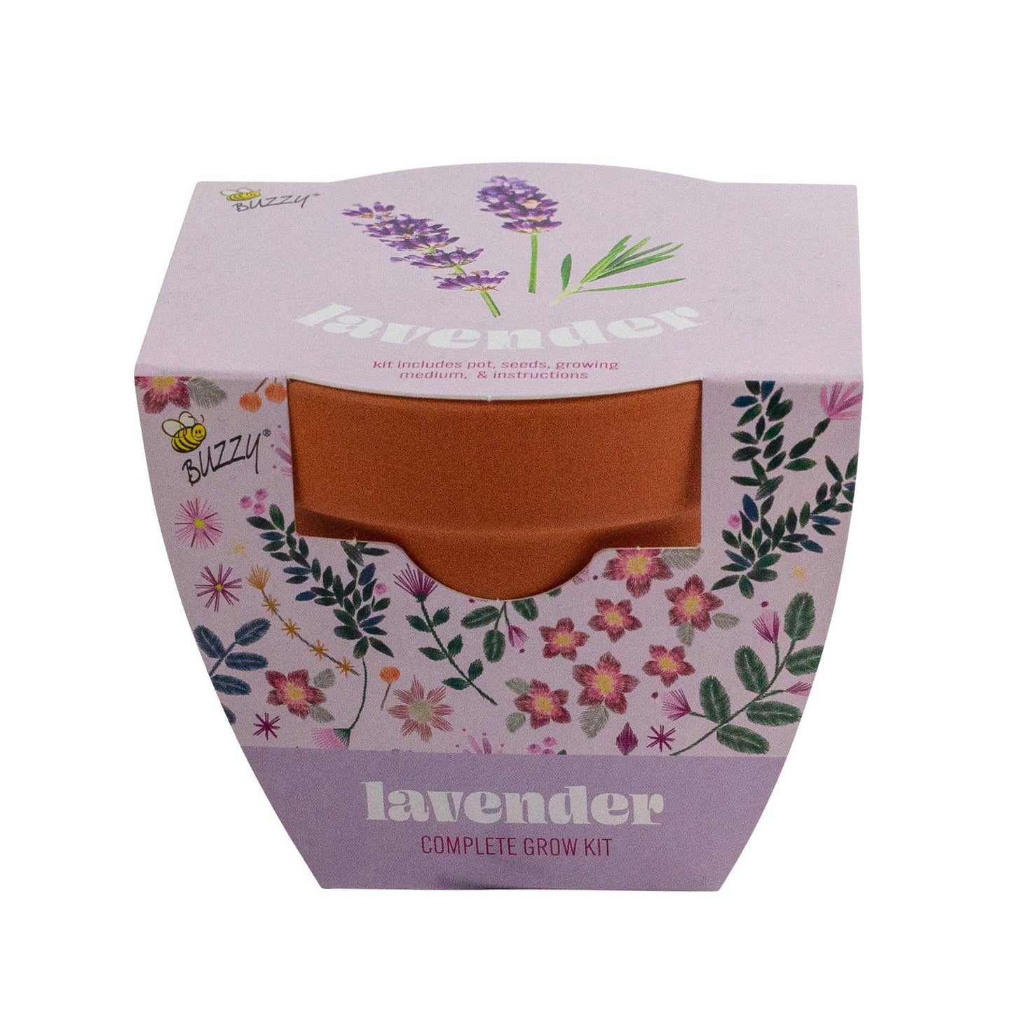 Lavender Grow Starter Kit with 3.3" Terracotta Pot