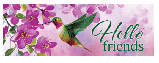 Pink Hummingbird Signature Sign - Custom Decor