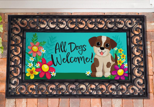 All Dogs Welcome Sassafras Switch Mat Doormat Insert