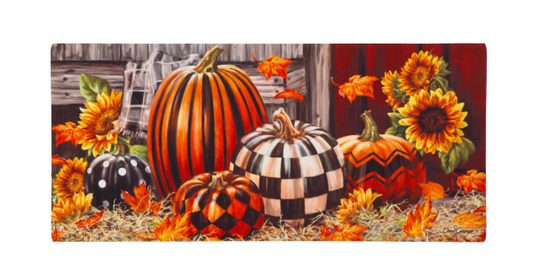 Fall Harvest Pumpkins Sassafras Switch Mat Insert