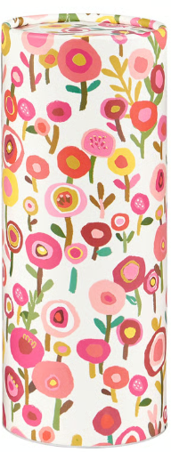 White Floral Tissue Box - Great For Car Cup Holder