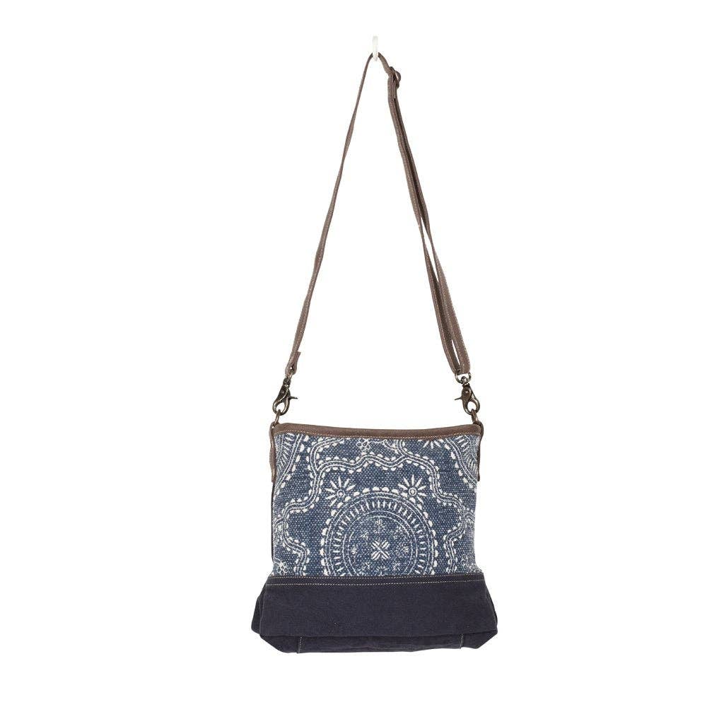 Navy Kilim Shoulder Bag - Myra