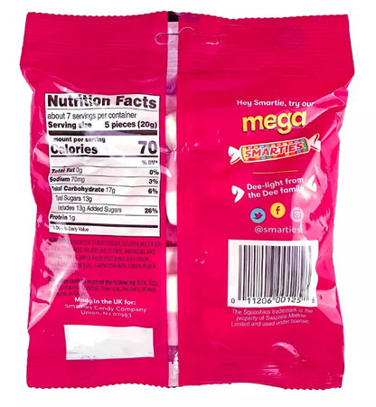 Smarties Squashies Soft Gummies 5 oz Bag