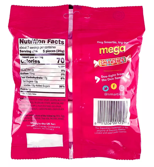 Smarties Squashies Soft Gummies 5 oz Bag
