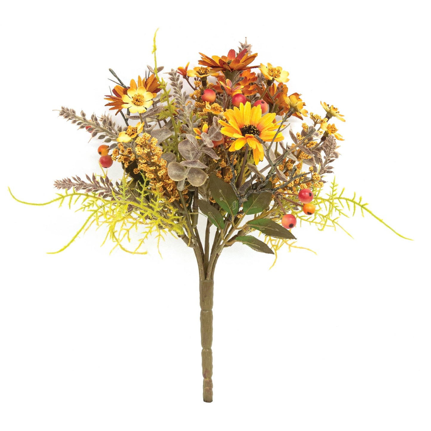 Harvest Daisy & Baby Eucalyptus Bush - 10"