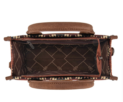 Southwestern Pattern Dual Sided Print Tote/Crossbody - Wrangler