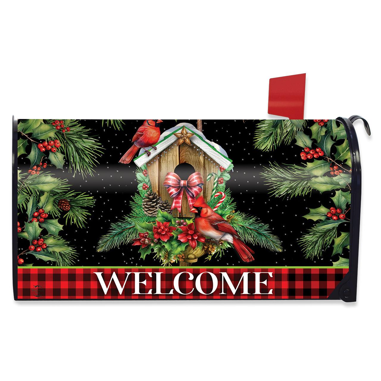 Holiday Birdhouse Mailbox Cover
