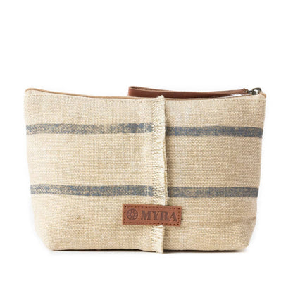 Sierra Loom Pouch in Vintage Beige - Myra Bag