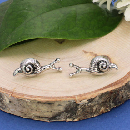 Garden Dweller Snail Stud Post Earrings