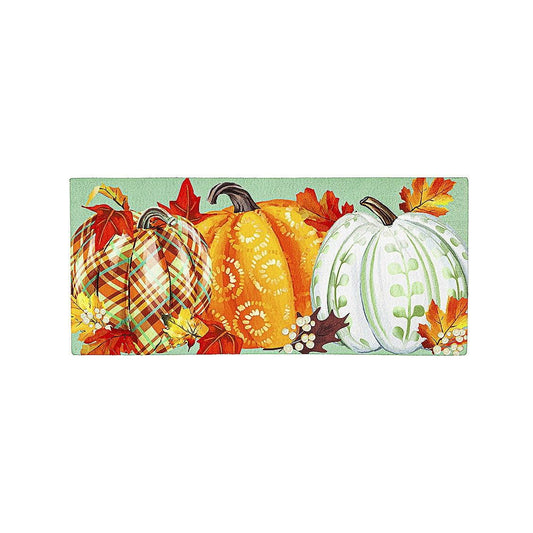 Painted Fall Pumpkin Sassafras Switch Mat Insert