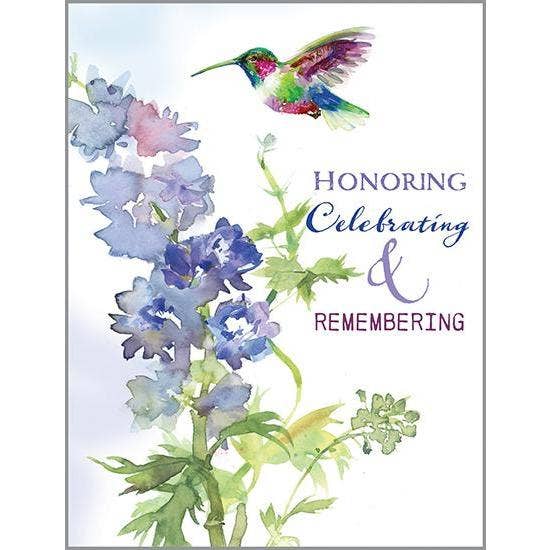 Sympathy Greeting Card - Honoring, Celebrating and Remembering