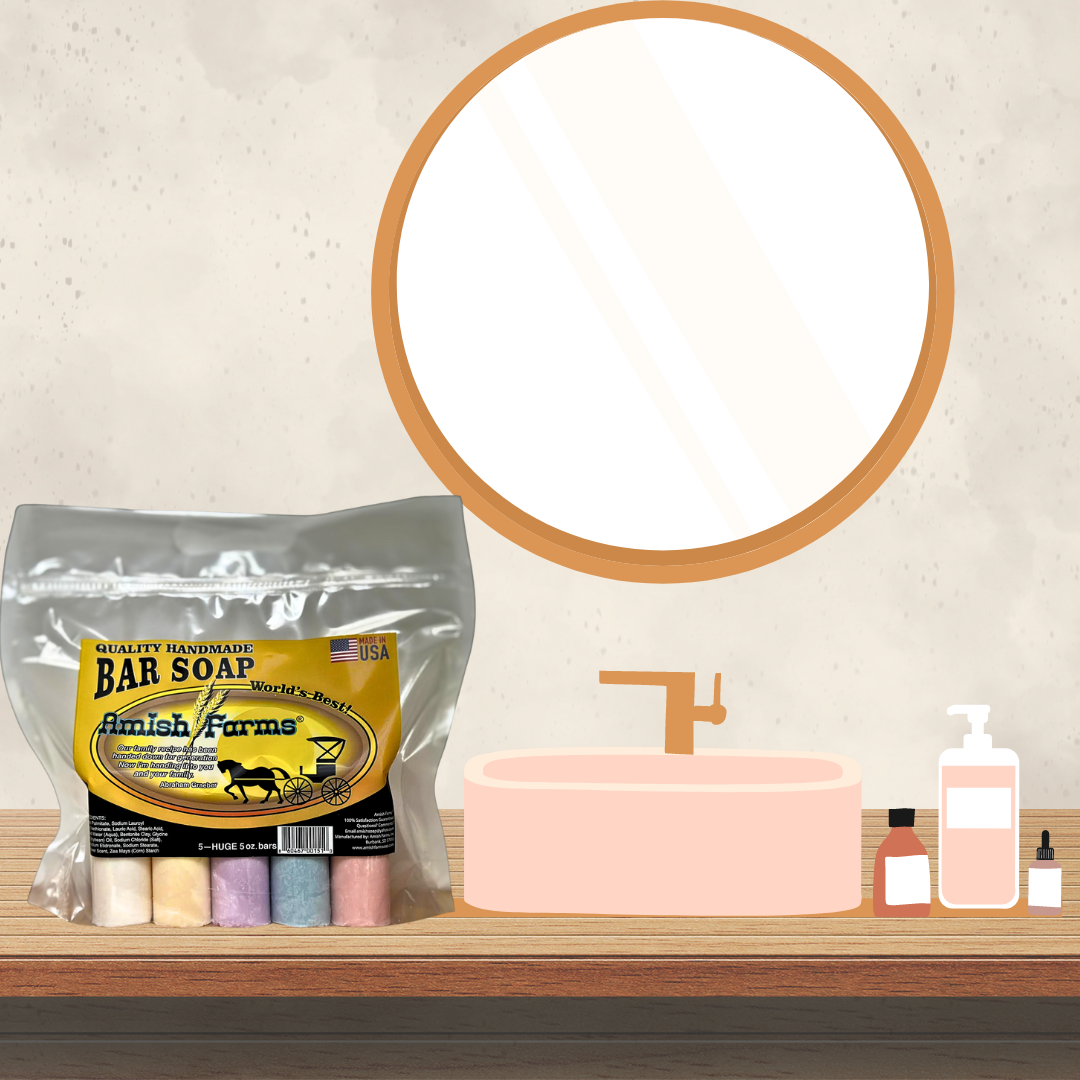 Amish Farms Soap 5-Bar Bag - Color + Fragrance