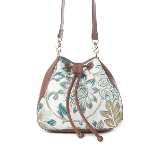 Old Soul Bucket Bag in Alpine White - Myra