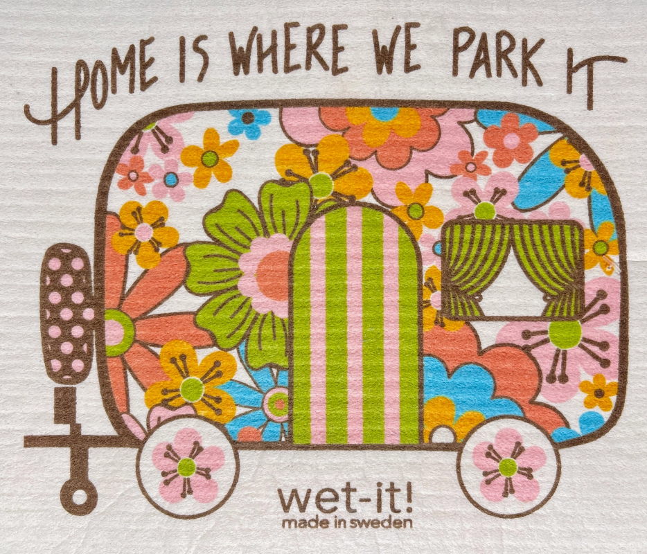 Swedish Dishcloth - Retro Camper