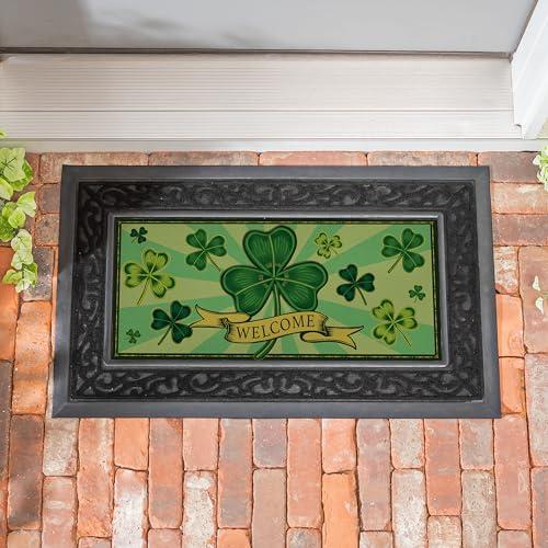 Sassafras St. Patrick's Day Shamrock Switch Mat Doormat Insert