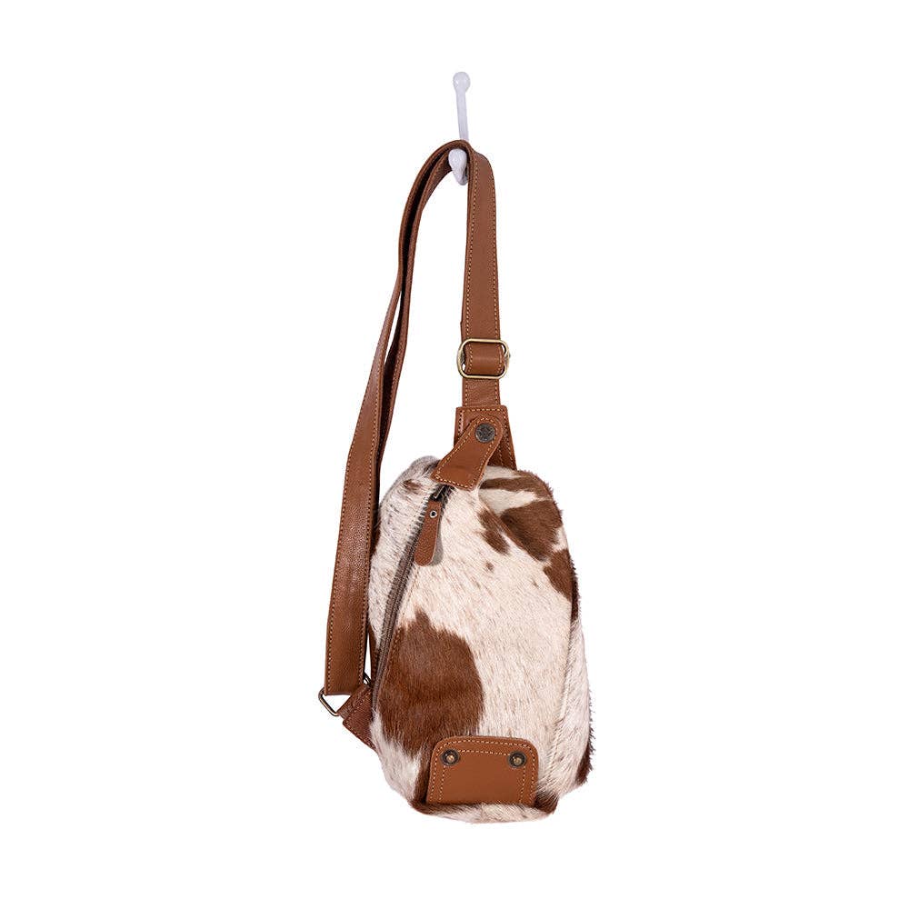 Robnette Ranch Fanny-Pack Myra Bag In Caramel & White