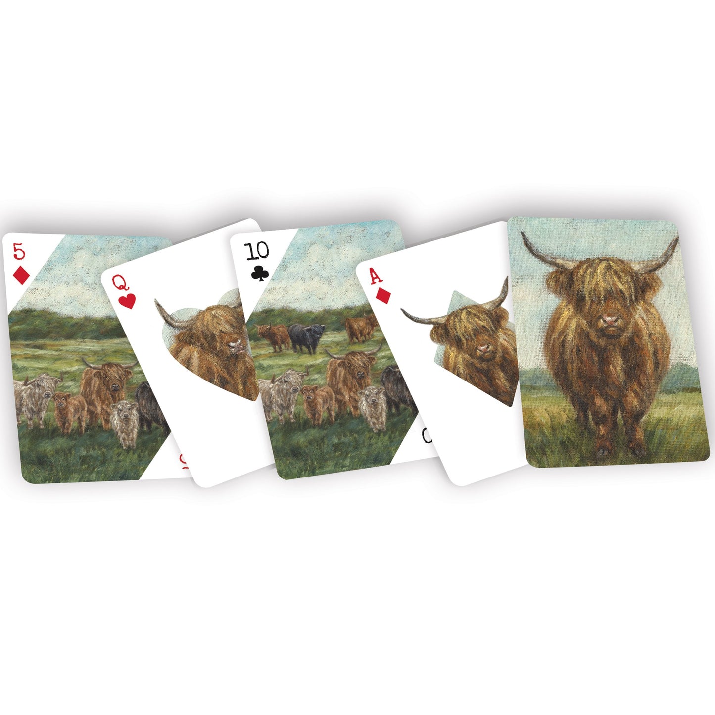 Highland Cow Playing Cards Deck