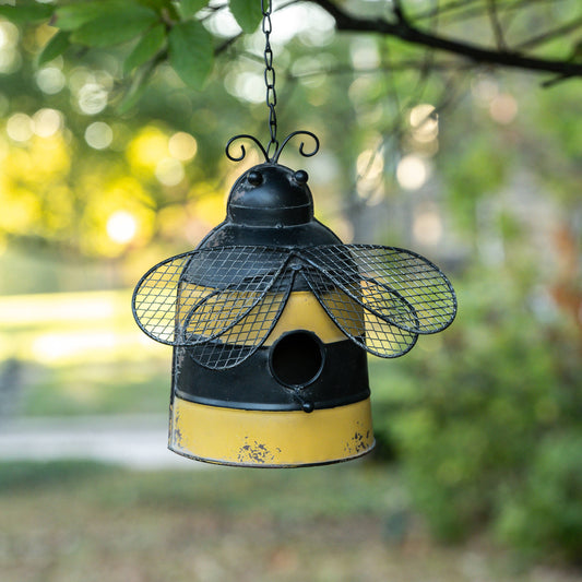 Buzzing Around Bee Themed Birdhouse