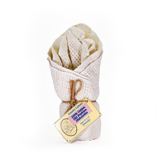 Country Cottons 100% Cotton Dishcloths - Set of 4