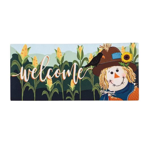 Scarecrow Welcome Sassafras Doormat Insert