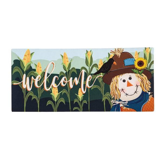 Scarecrow Welcome Sassafras Doormat Insert