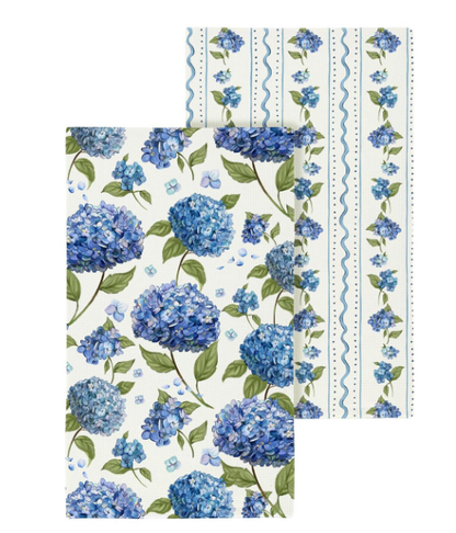 VivaStyle Kitchen Towel Quick Dry Waffle Weave Double-Sided, Hydrangea, 30"L x 18"W