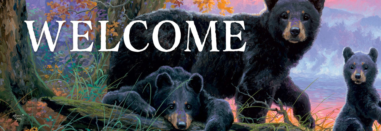 Bear Family Signature Sign - Custom Decor