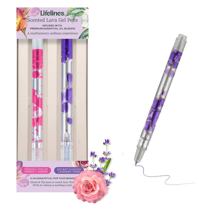 Lifelines Scented Lava Pens 2 Pk Pink/ Purple