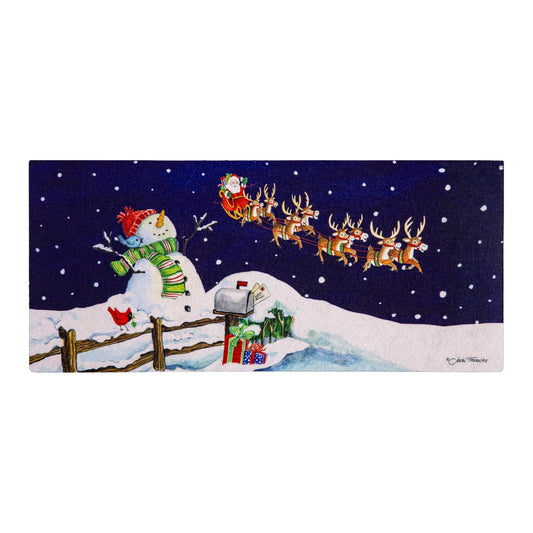 Santa & Snowman Sassafras Doormat Insert