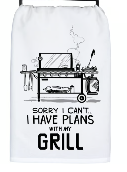 Plans With My Grill Kitchen Towel